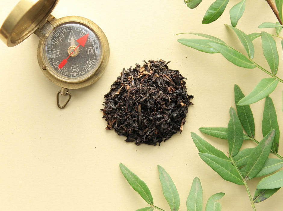 Loose leaves of the Tonganagaon Organic Assam with golden tips